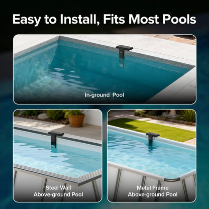 SANSI Solar Pool Light – 20 RGB Colors, IP68 Waterproof, Magnetic Mount