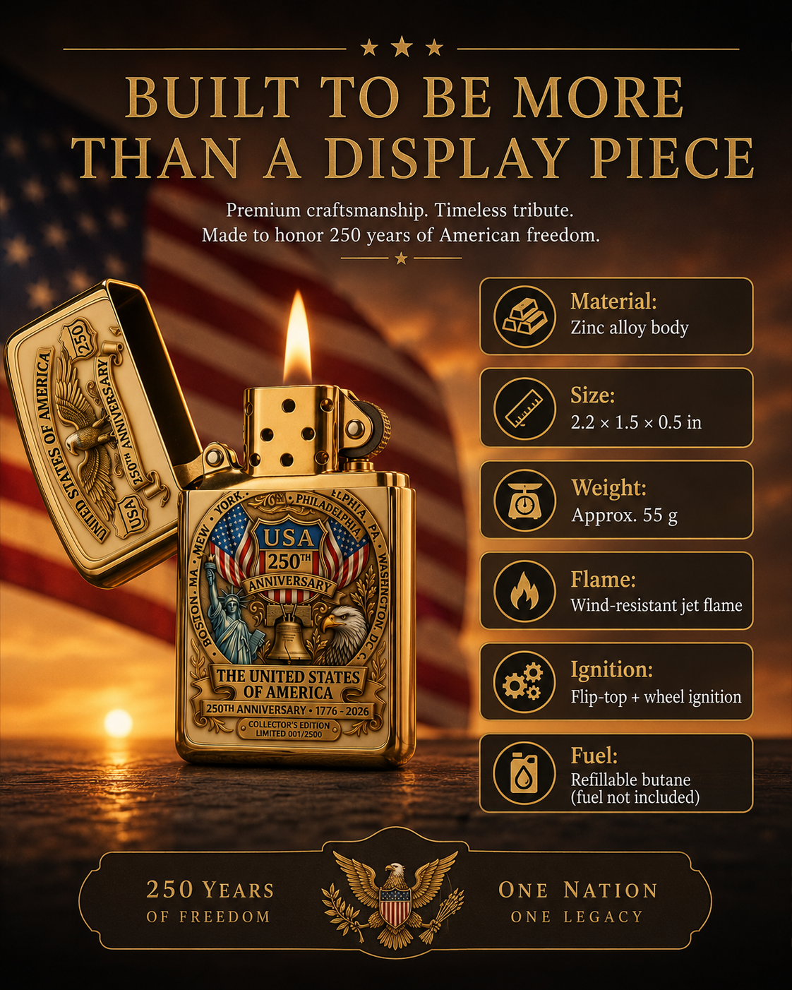 🎁USA 250th Anniversary Lighter（BUY 3 FREE SHIPPING)