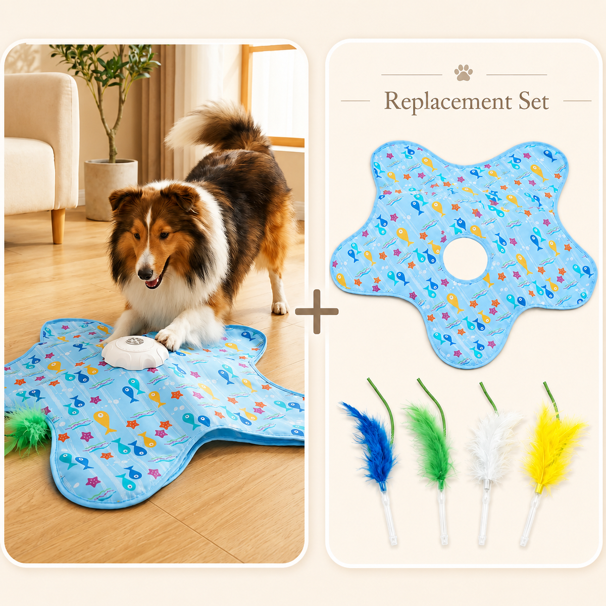 🔥 Last Day 50% OFF-Automatic Interactive Pet Chase Toy – 3 Modes, USB Rechargeable