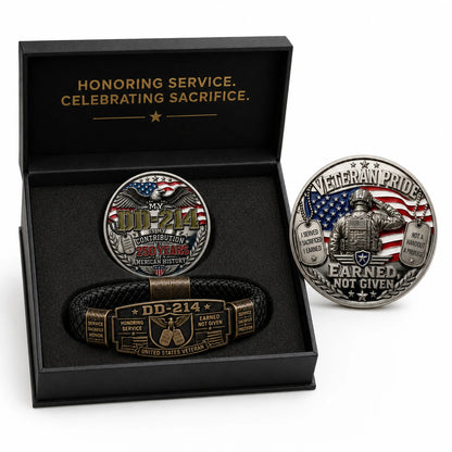 🔥 Limited-Time Sale-dd214-bracelet-coin-custom