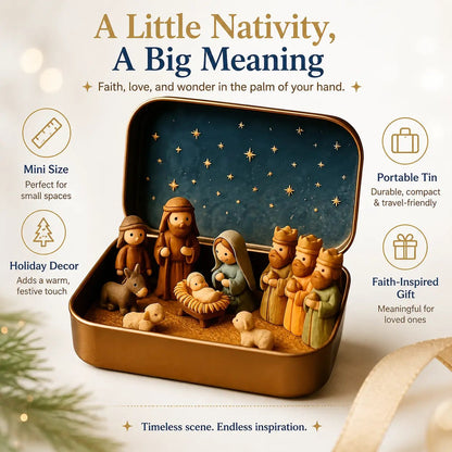 Mini Nativity Scene Keepsake Tin – product photo 6