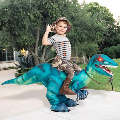 🎃 Halloween 30% Off — Inflatable T-Rex Onesie with Red Glowing Eyes, Stand Out Instantly, Limited Stock & Free Shipping! 🦖🔥🚚