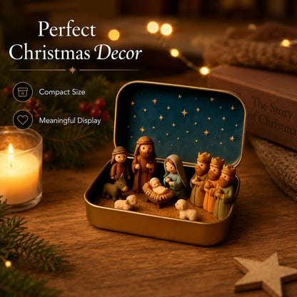 Mini Nativity Scene Keepsake Tin – product photo 13