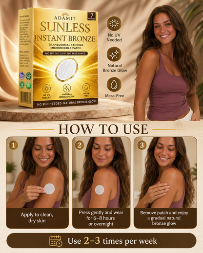 ADAMIT® Sunless Instant Bronze Tanning Microneedle Patch