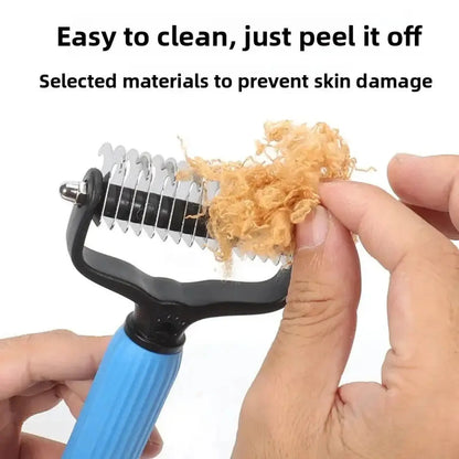 ✨HOT SALE🔥Dual-Sided Pet Grooming Comb for Dogs & Cats