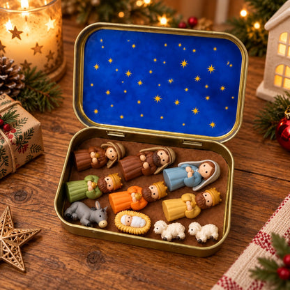 Mini Nativity Scene Keepsake Tin – product photo 3