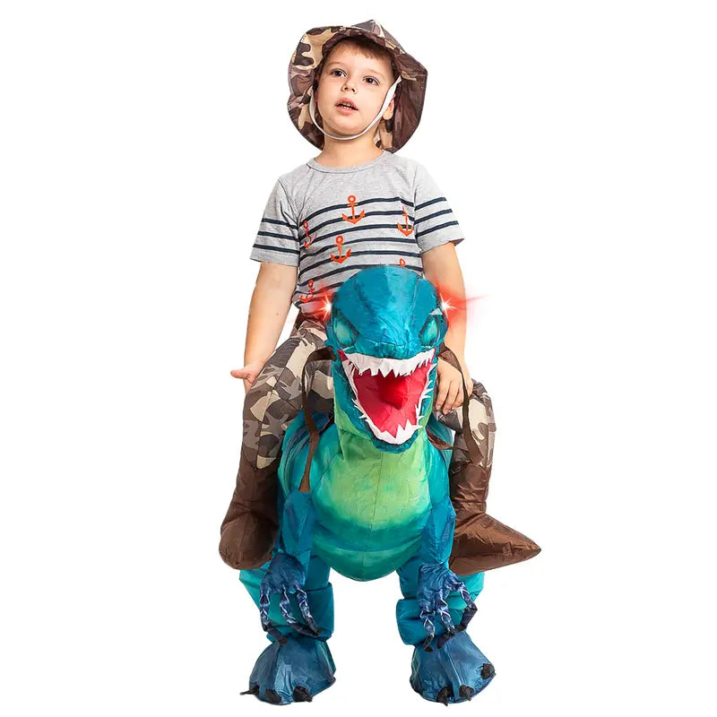 🎃 Halloween 30% Off — Inflatable T-Rex Onesie with Red Glowing Eyes, Stand Out Instantly, Limited Stock & Free Shipping! 🦖🔥🚚