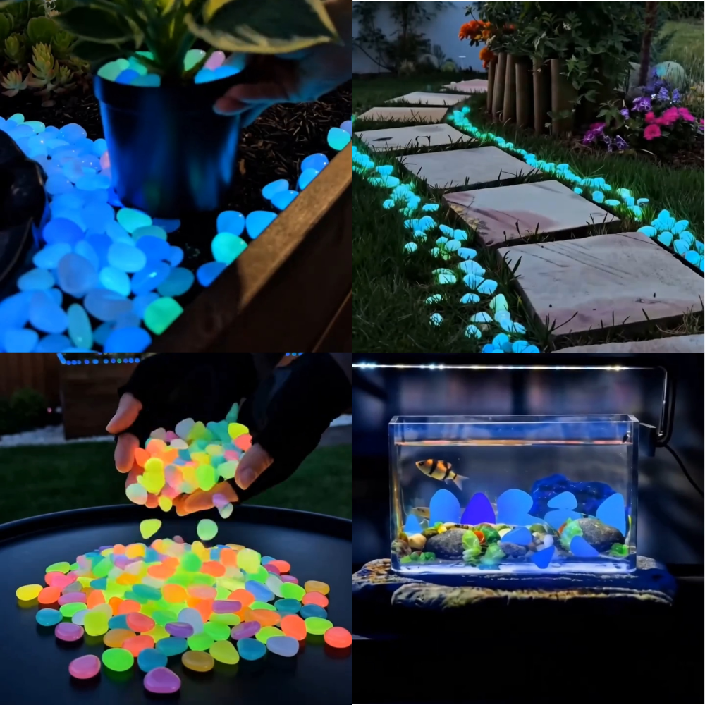 🔥LAST DAY SALE 50%OFF🔥🌈Colorful Glow-in-the-Dark Garden Stones
