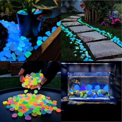 🔥LAST DAY SALE 50%OFF🔥🌈Colorful Glow-in-the-Dark Garden Stones
