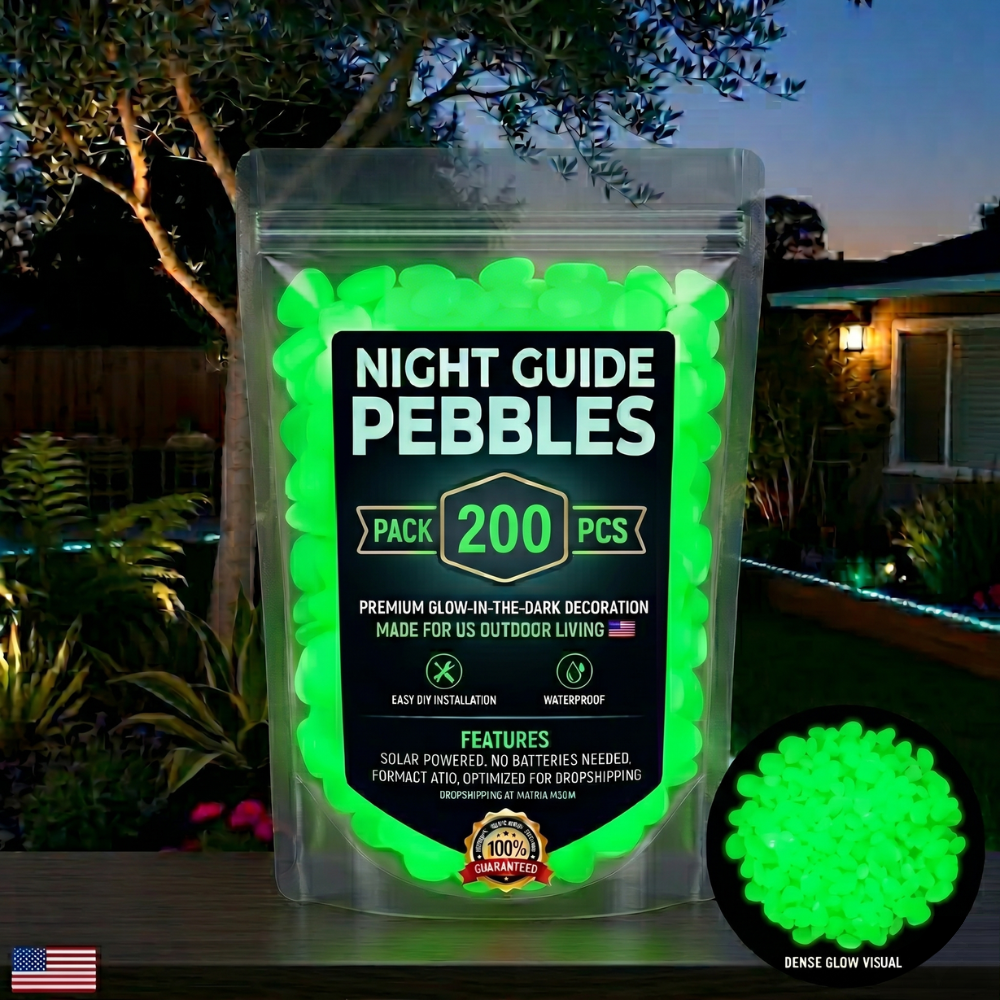 🔥LAST DAY SALE 50%OFF🔥🌈Colorful Glow-in-the-Dark Garden Stones