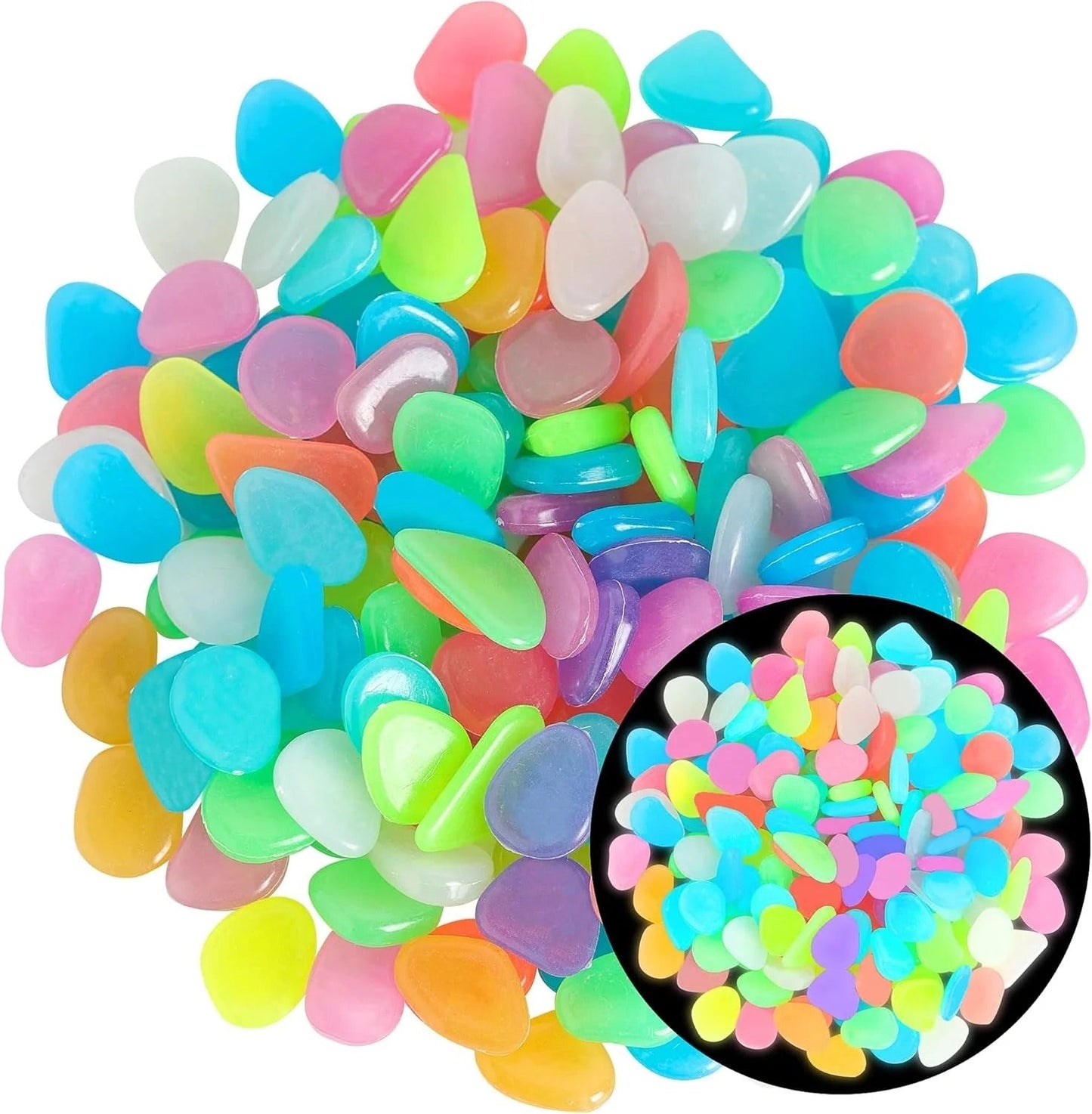 🔥LAST DAY SALE 50%OFF🔥🌈Colorful Glow-in-the-Dark Garden Stones