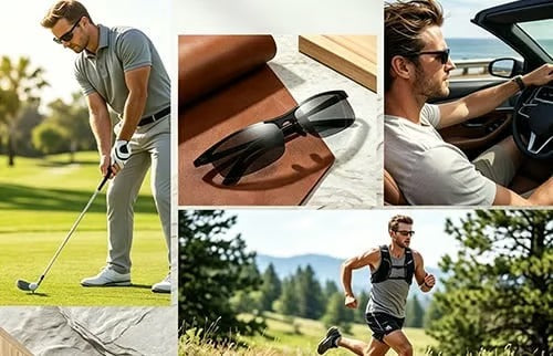Photochromic Sunglasses with Anti-glare Polarized Lens