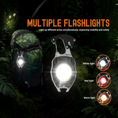 8-in-1 multifunctional keychain flashlight, gallery image 11